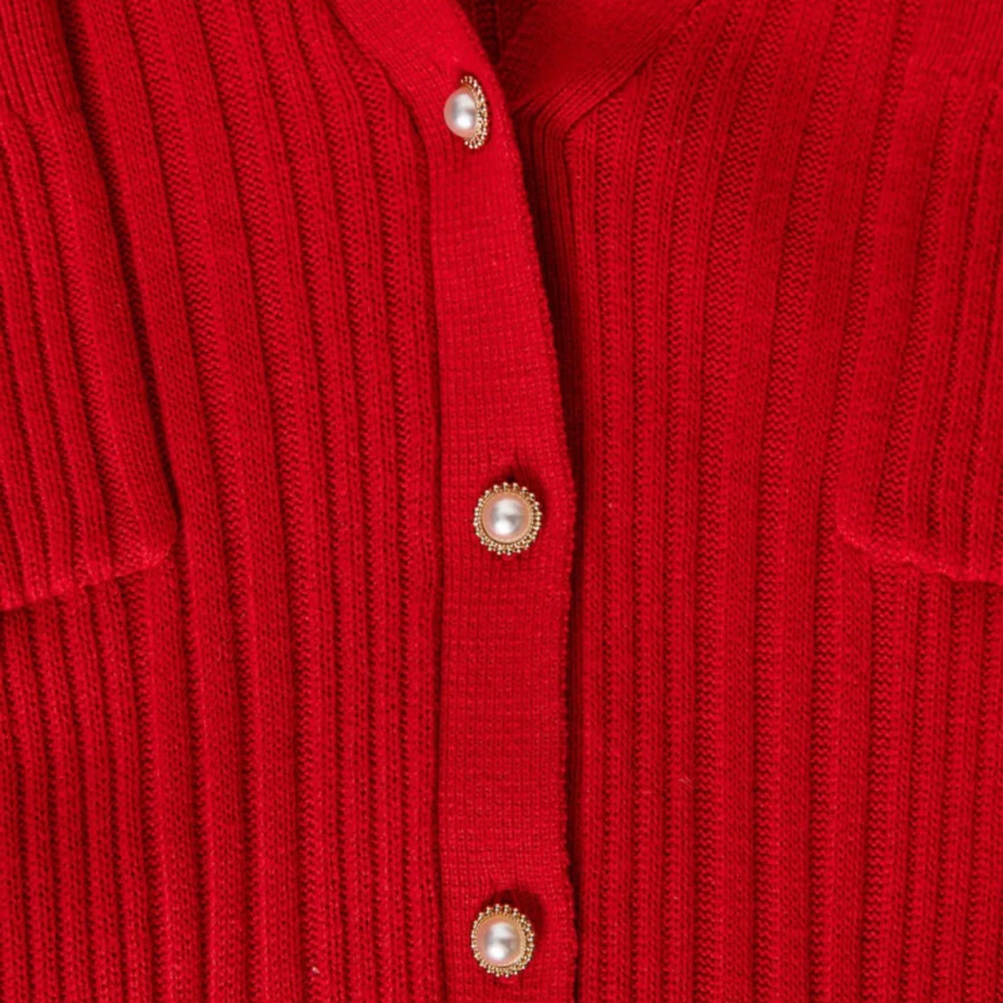 Lång stickad klänning  - 1