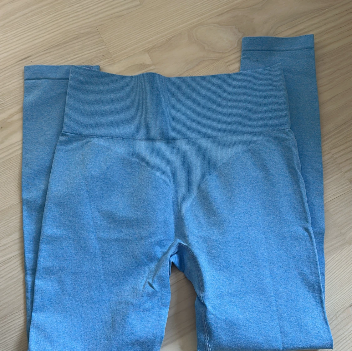 Blå seamless leggings - 2