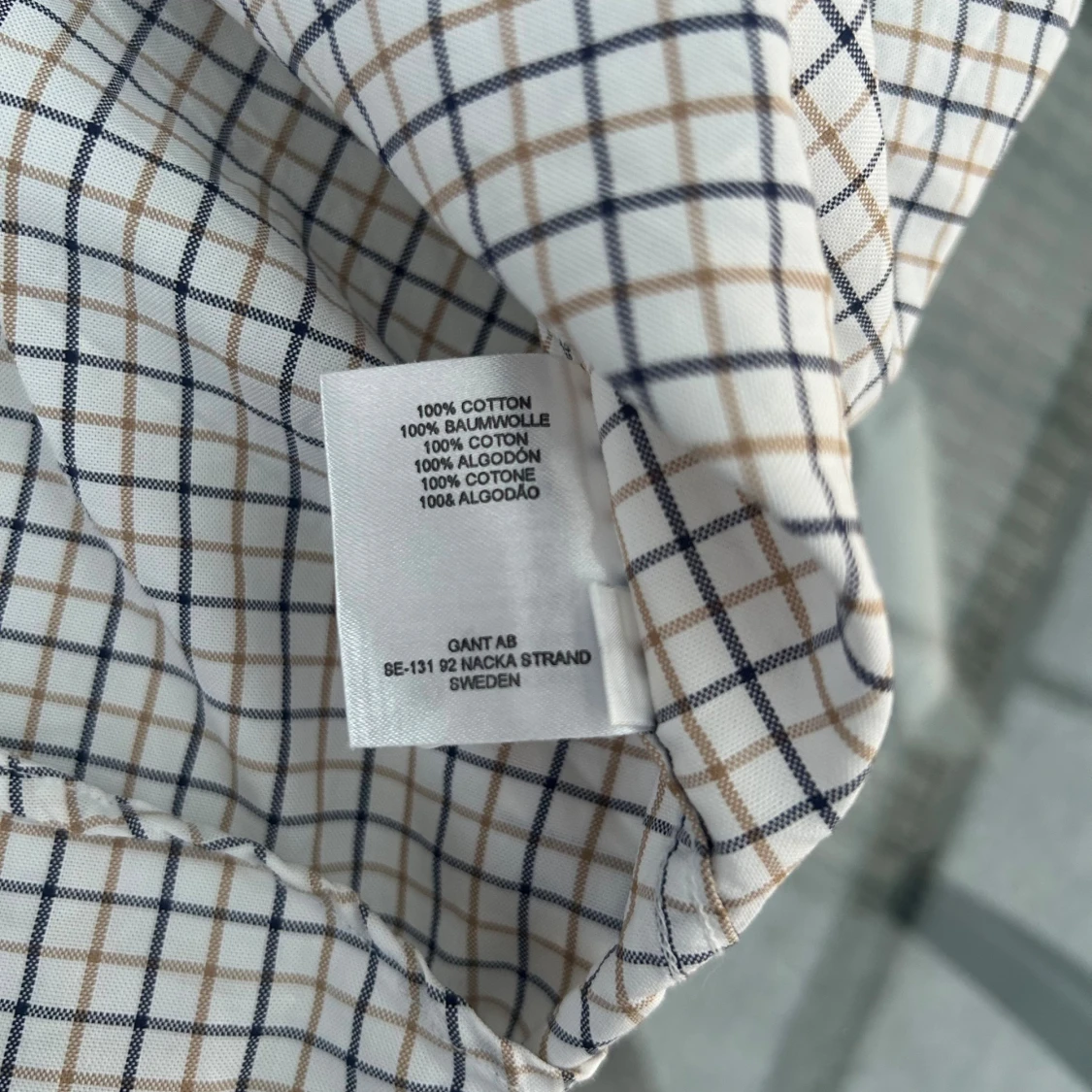 ✨ GANT rutig skjorta M Regular Fit ✨ - 3