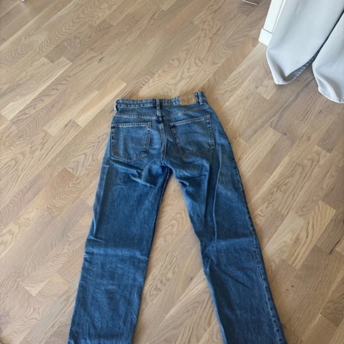 Pull&bear blå jeans straight fit - 1