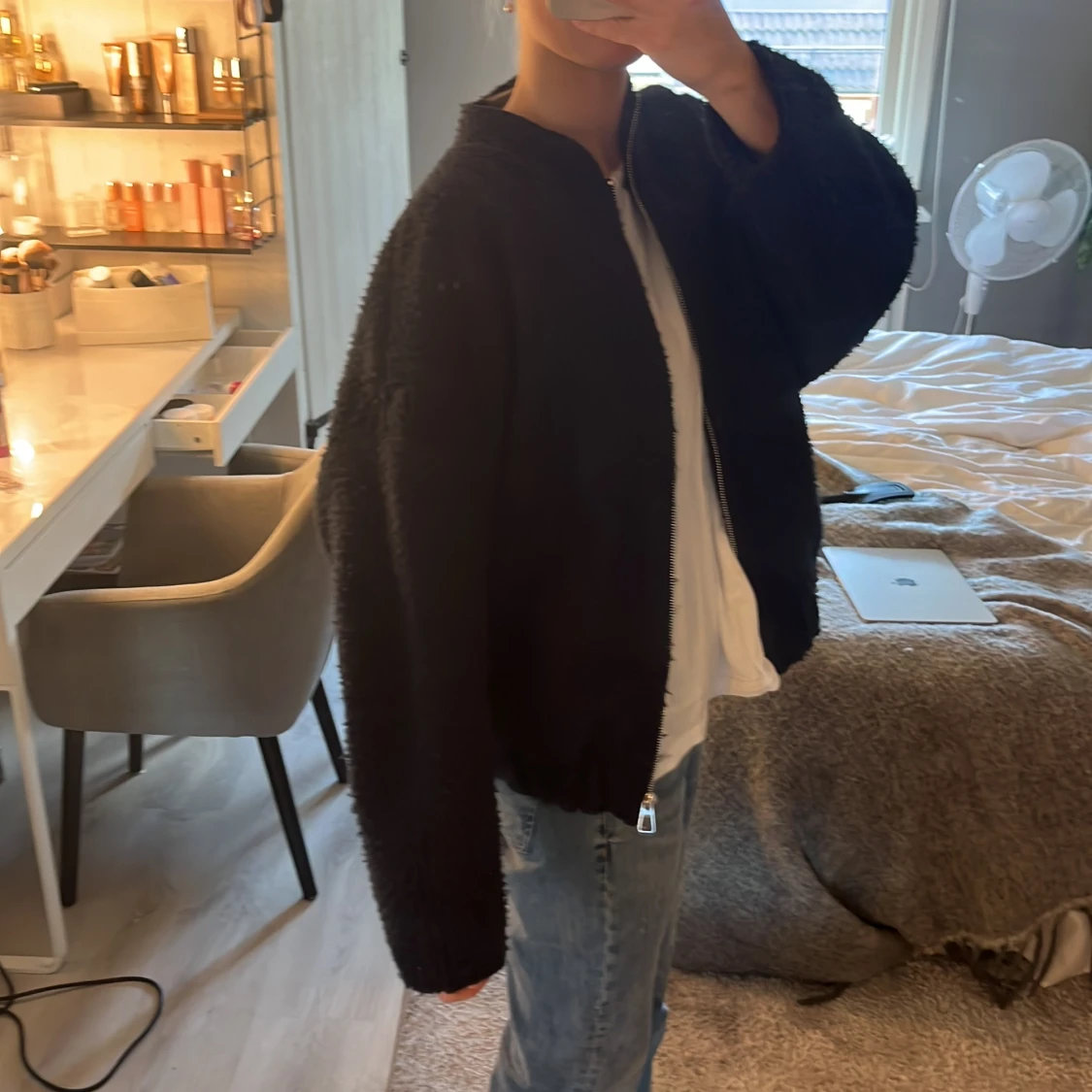 Svart teddyjacka från Zara - 1