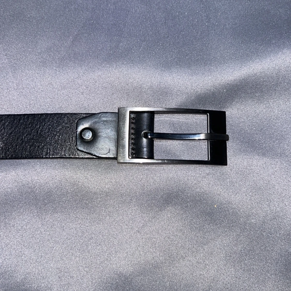 Svart skärp i äkta skinn, Danmark - 2