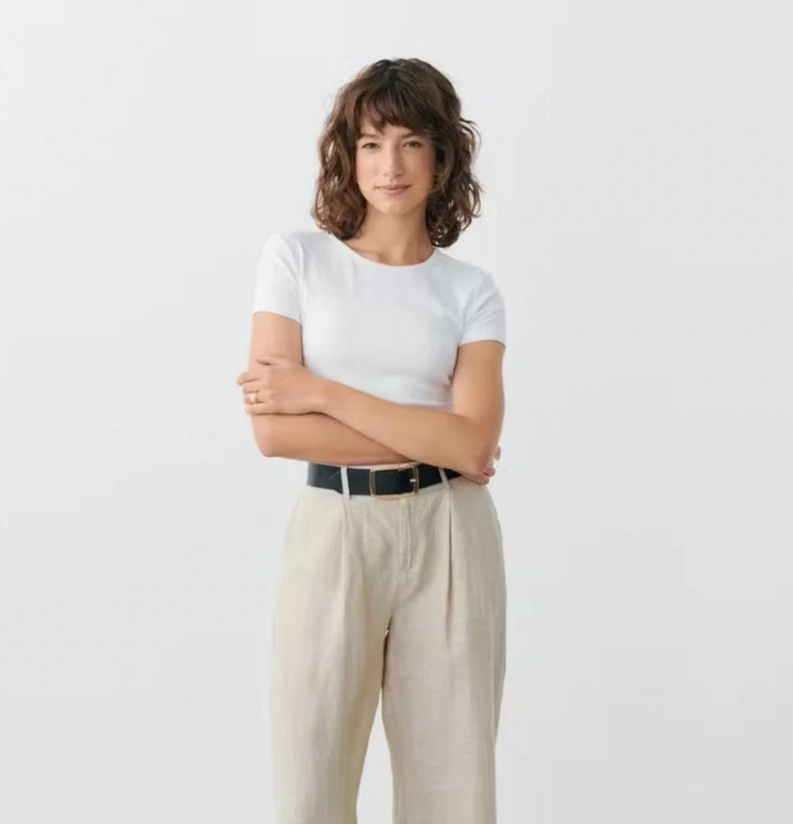 Vit basic tight topp - 1