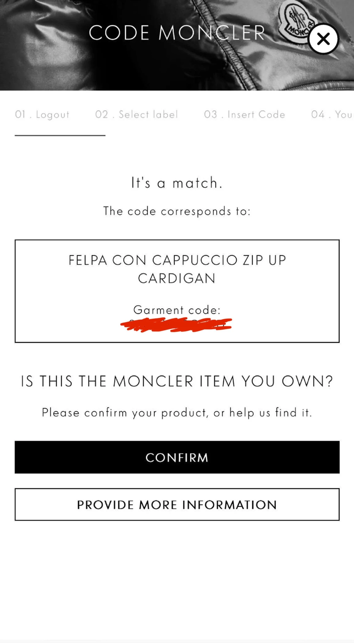 Navy Moncler cardigan ”Felpa Con Cappucio” - 4