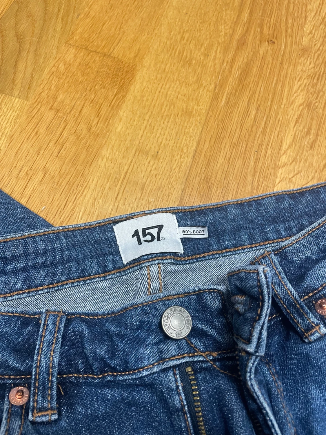 Blå bootcut jeans från lager 157 - 3