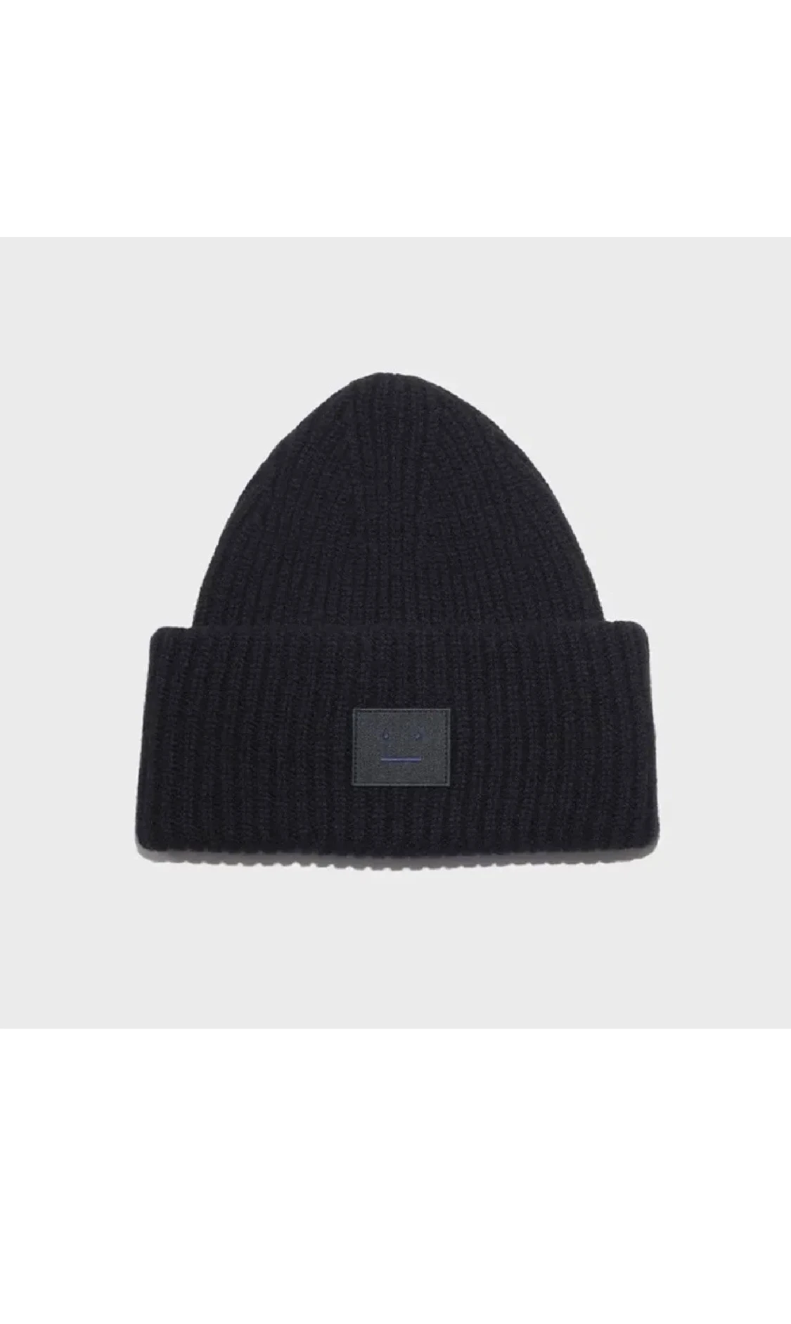 Svart ribbad mössa från Acne Studios - 3