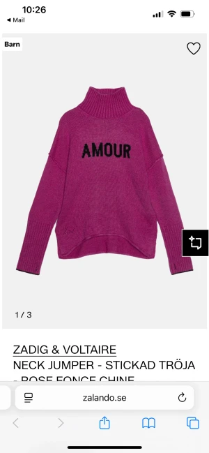 Lila polotröja från Zadig & Voltaire -  stickad polotröja från Zadig & Voltaire