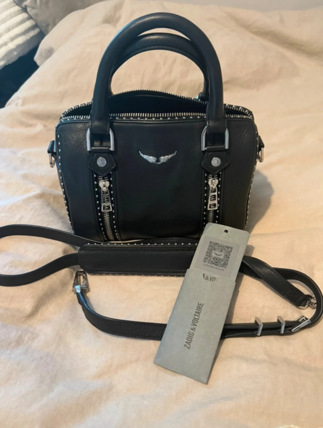 Svart handväska från Zadig & Voltaire