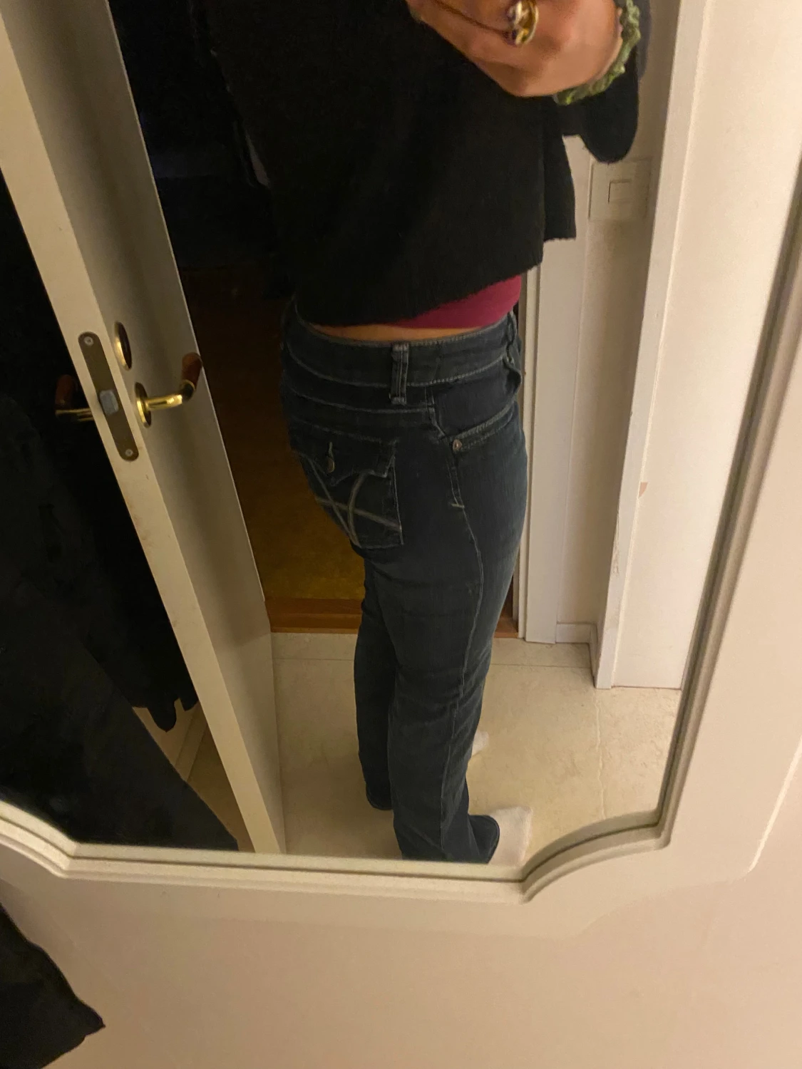 Blåa jeans köpta second hand - 1