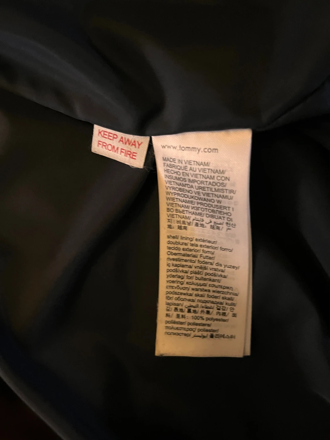 Marin blå pufferjacka Tommy Hilfiger - 5