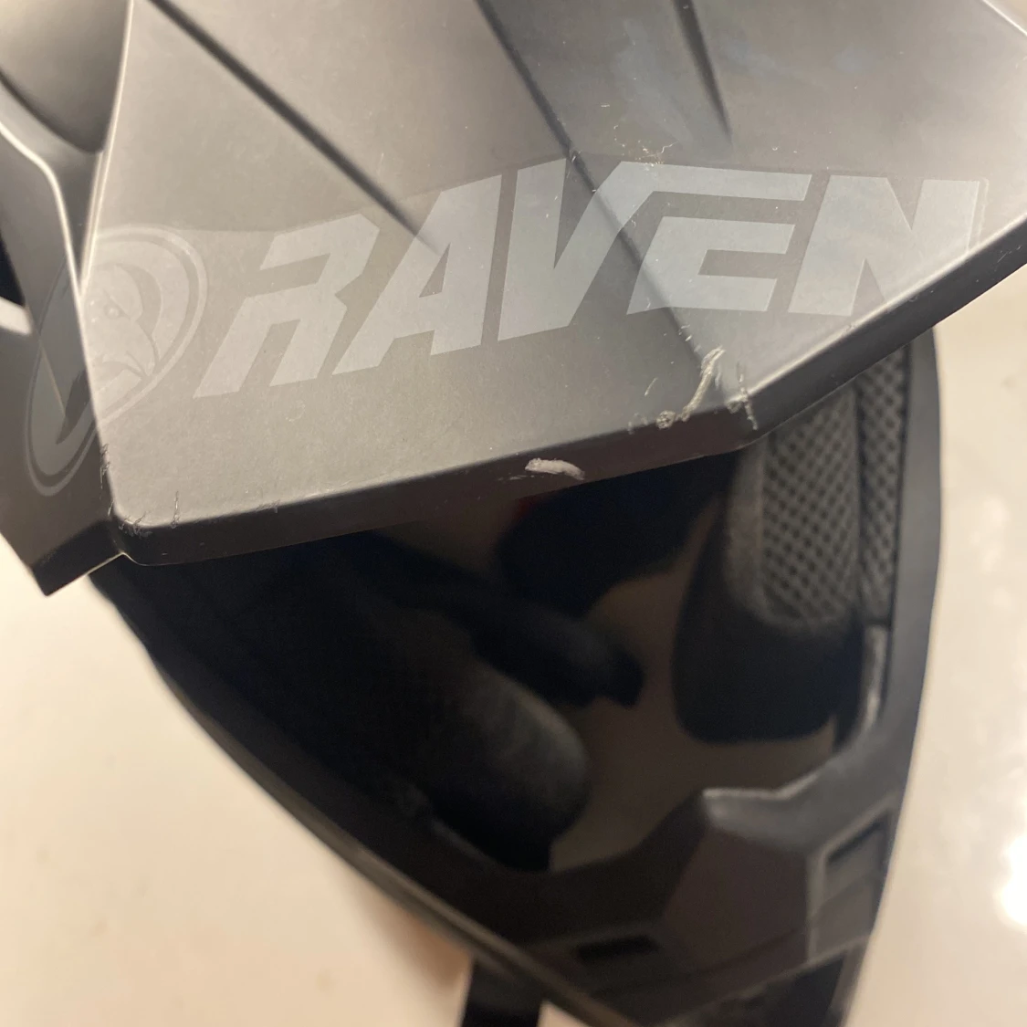 Svart motocrosshjälm från Raven - 3