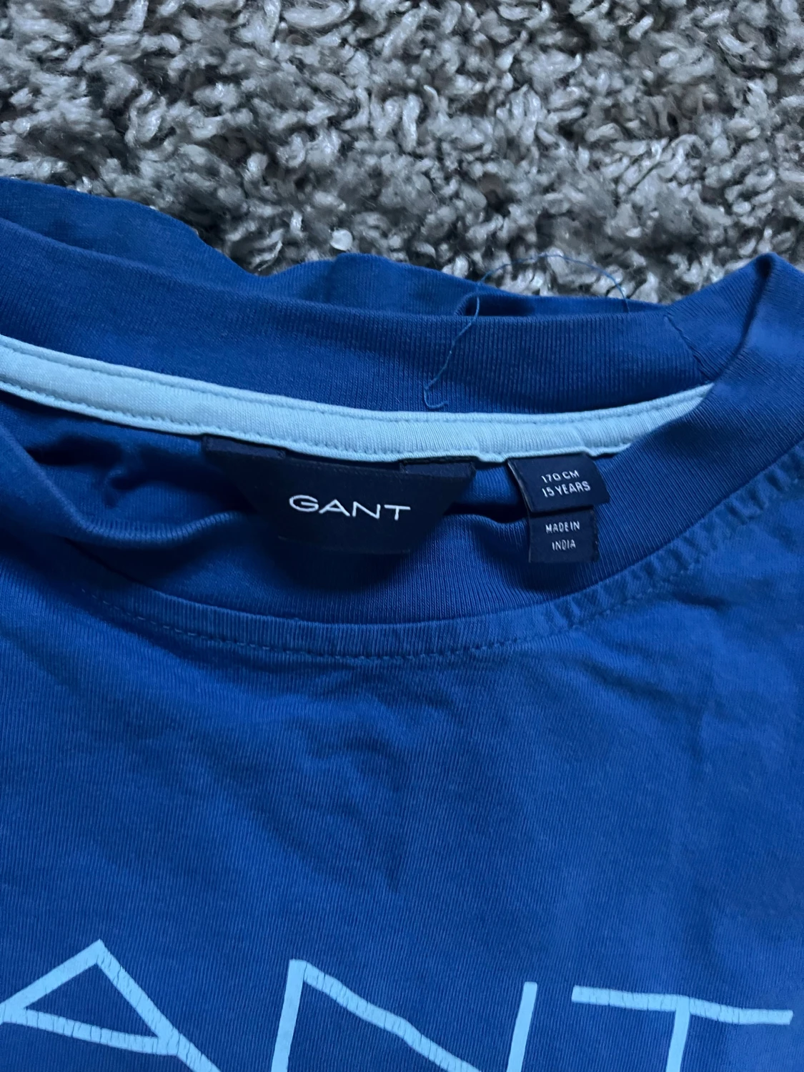 Blå GANT t-shirt med tryck - 1