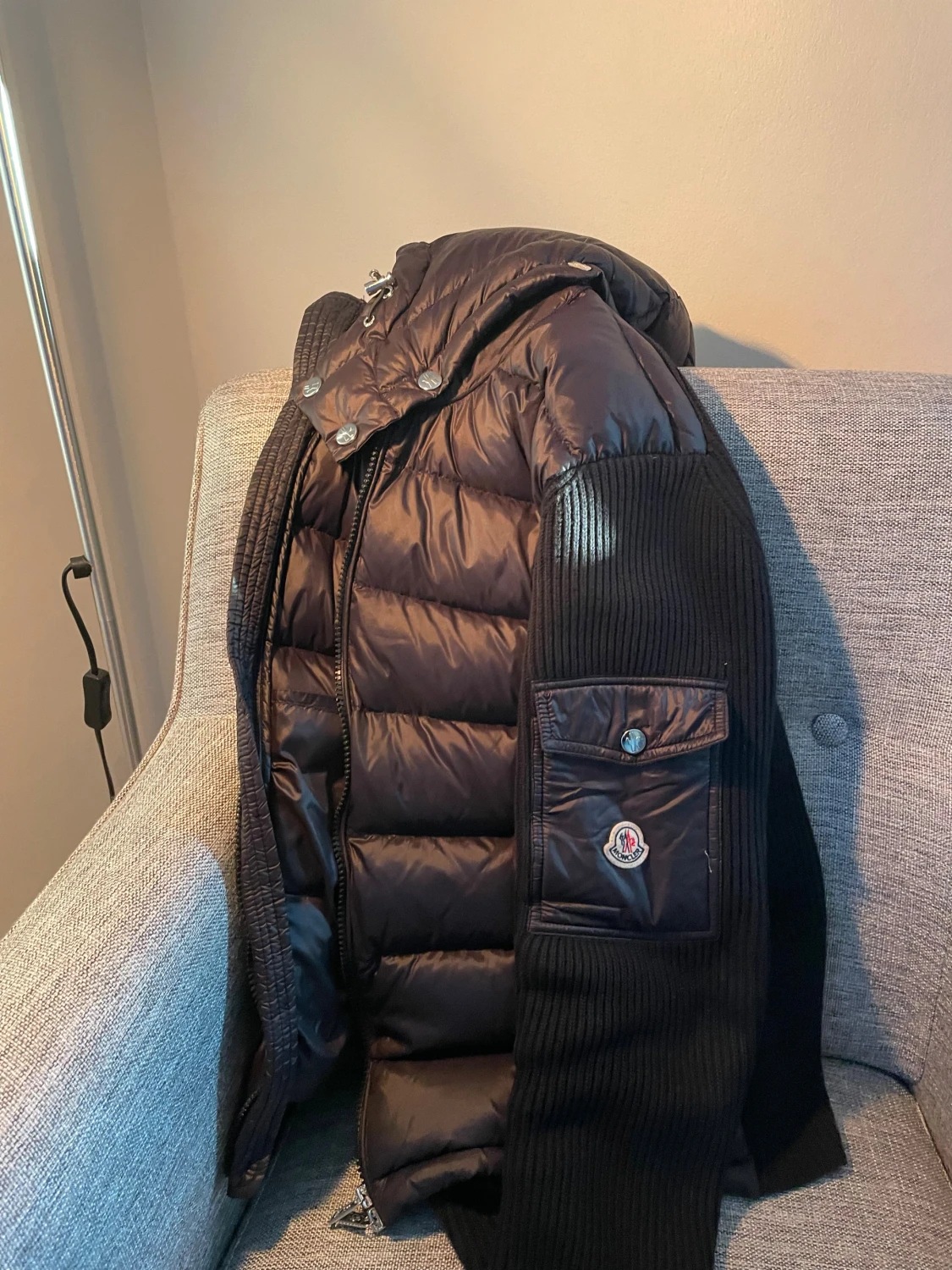 Svart Moncler cardigan  - 2