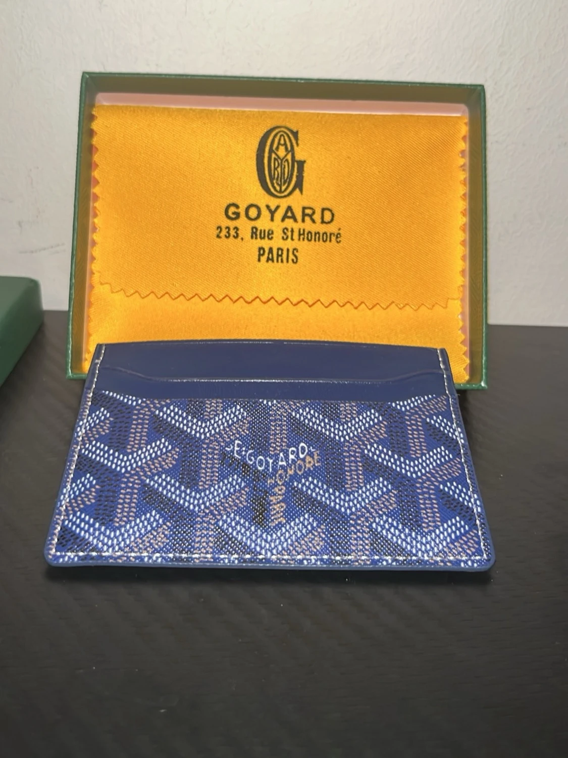 Blå Gplånbok med mönster - 1