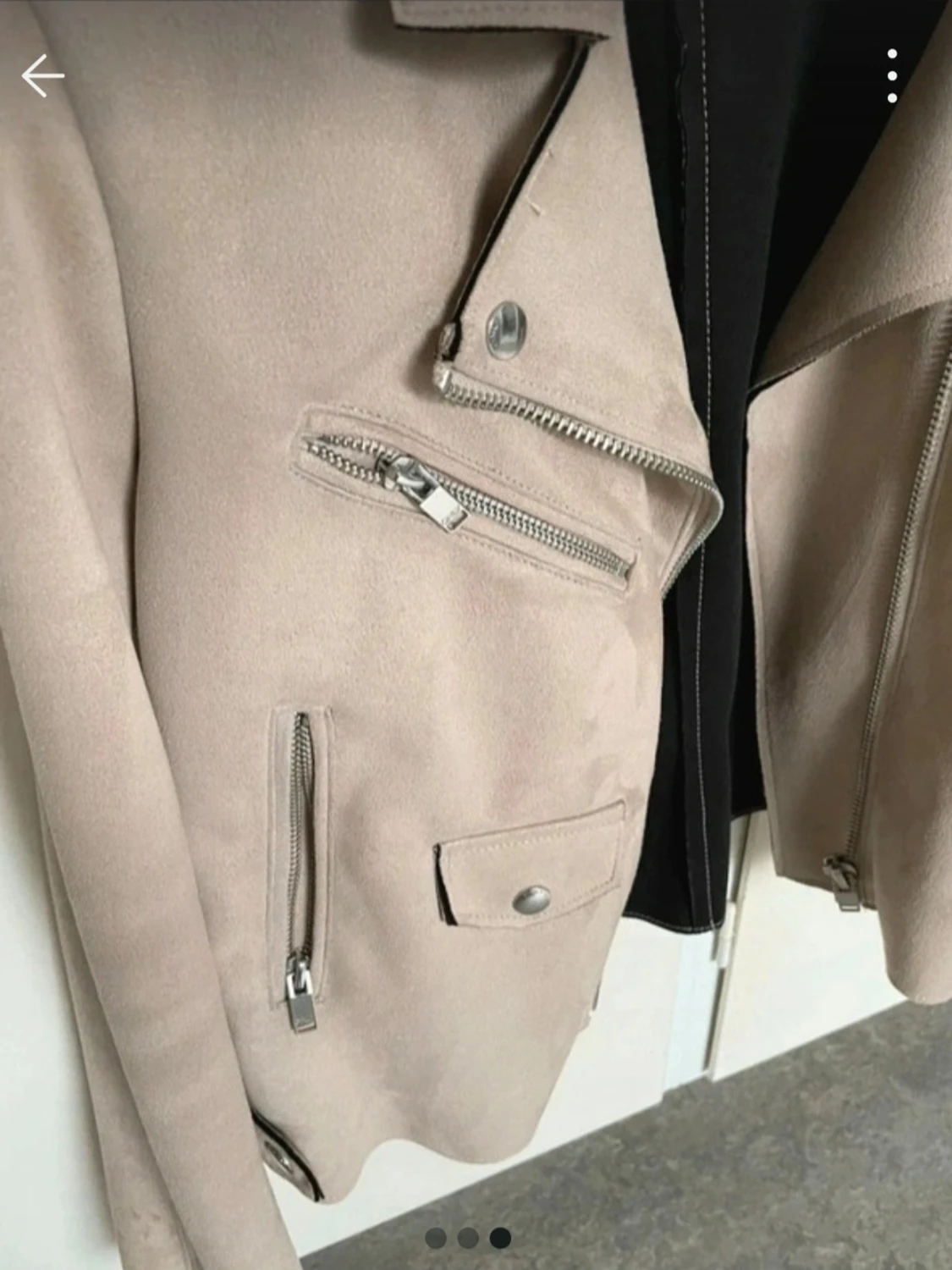 Snygg beige bikerjacka från ONLY - 2