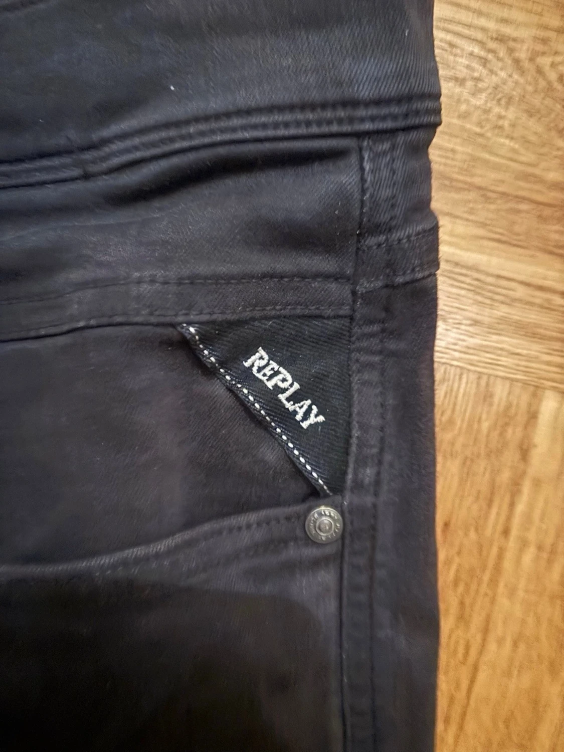 Replay Anbass svarta slim jeans - 1