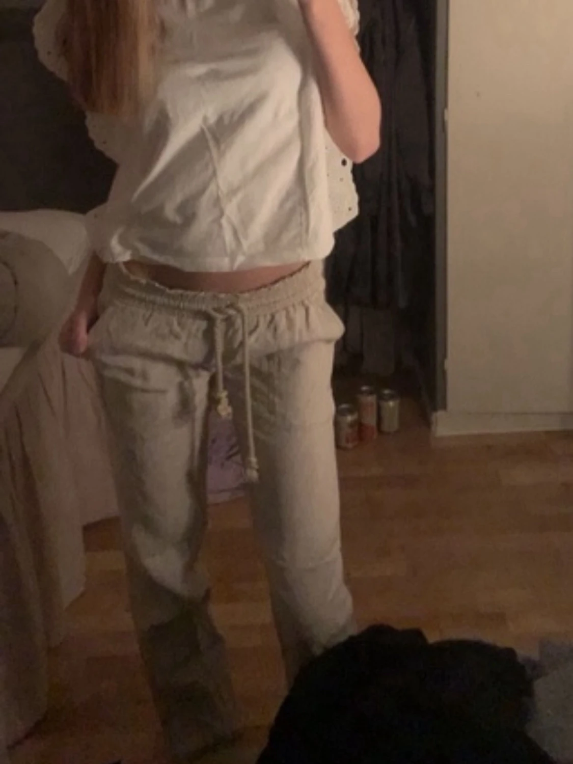 Beiga linnebyxor från Skagen Clothing