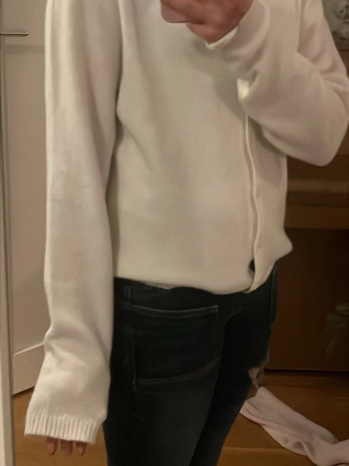 Vit kofta med knappar - 2