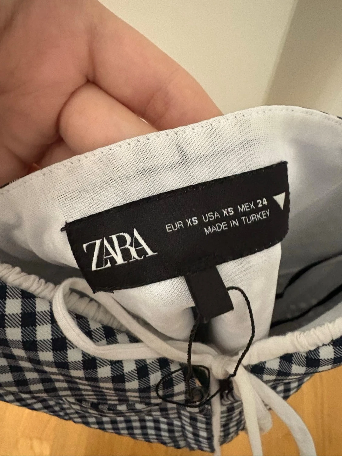 Rutig korsettopp från Zara XS - 1