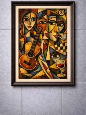 Tavla - Picasso inspirerad tavla 59 x 42