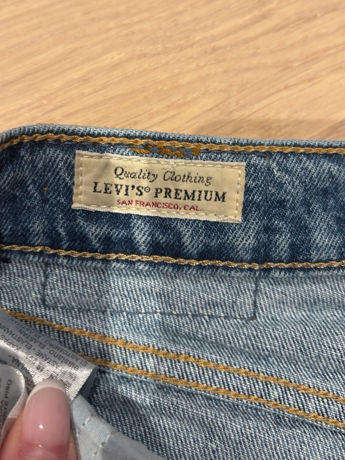 Blå bootcut jeans - 6