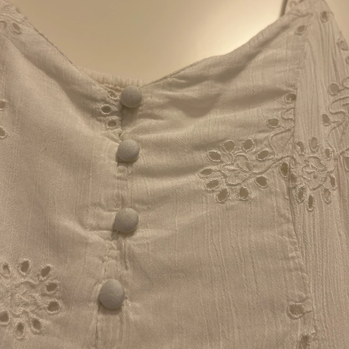 Supersöt vit långklänning - 4