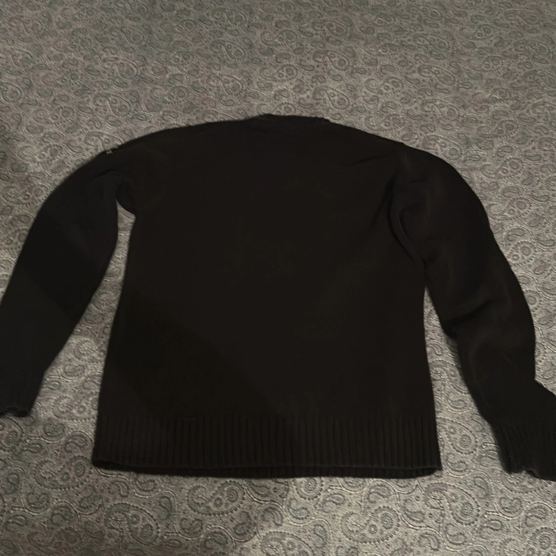 Blå stickad tröja med amerikansk flagga från Gant - 1