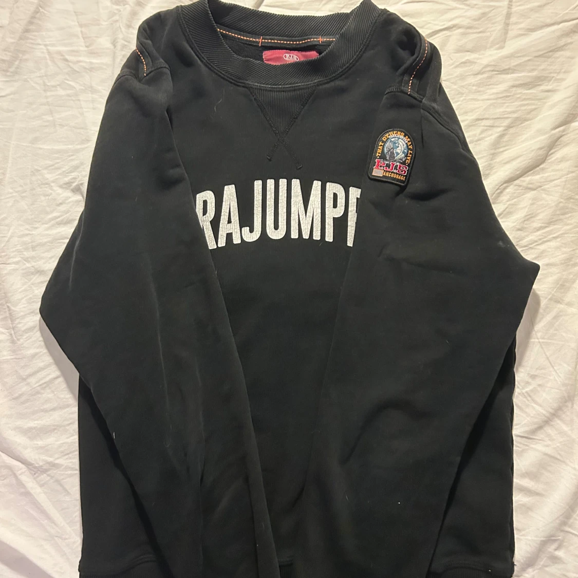 Svart fleece-tröja från Parajumpers 