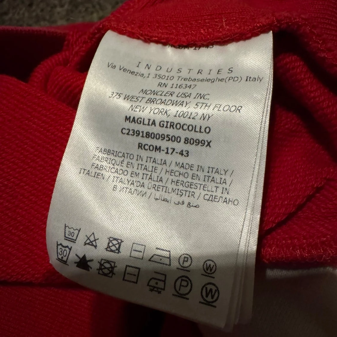 Röd långärmad tröja från Moncler - 3