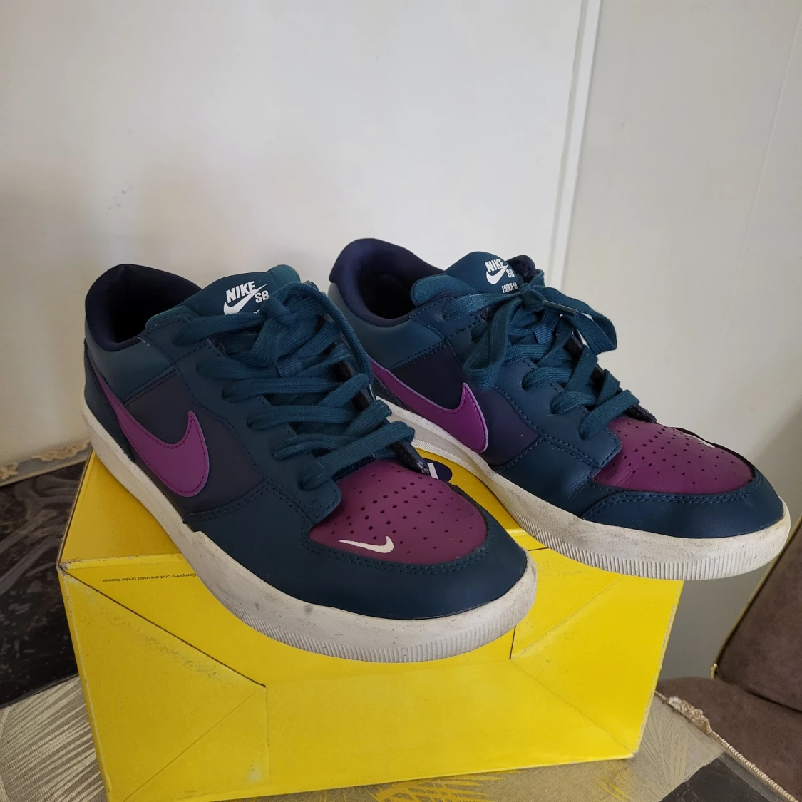 Nike SB sneakers blå/lila strl 42