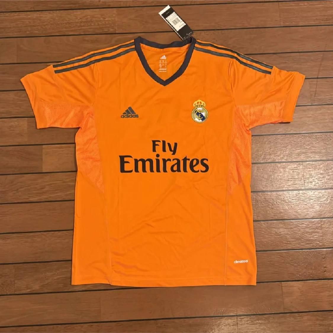 Real Madrid Ronaldo 7 orange Adidas tröja - 1