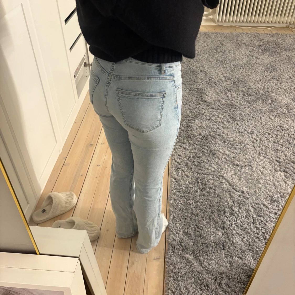 Ljusblå bootcut jeans - 3