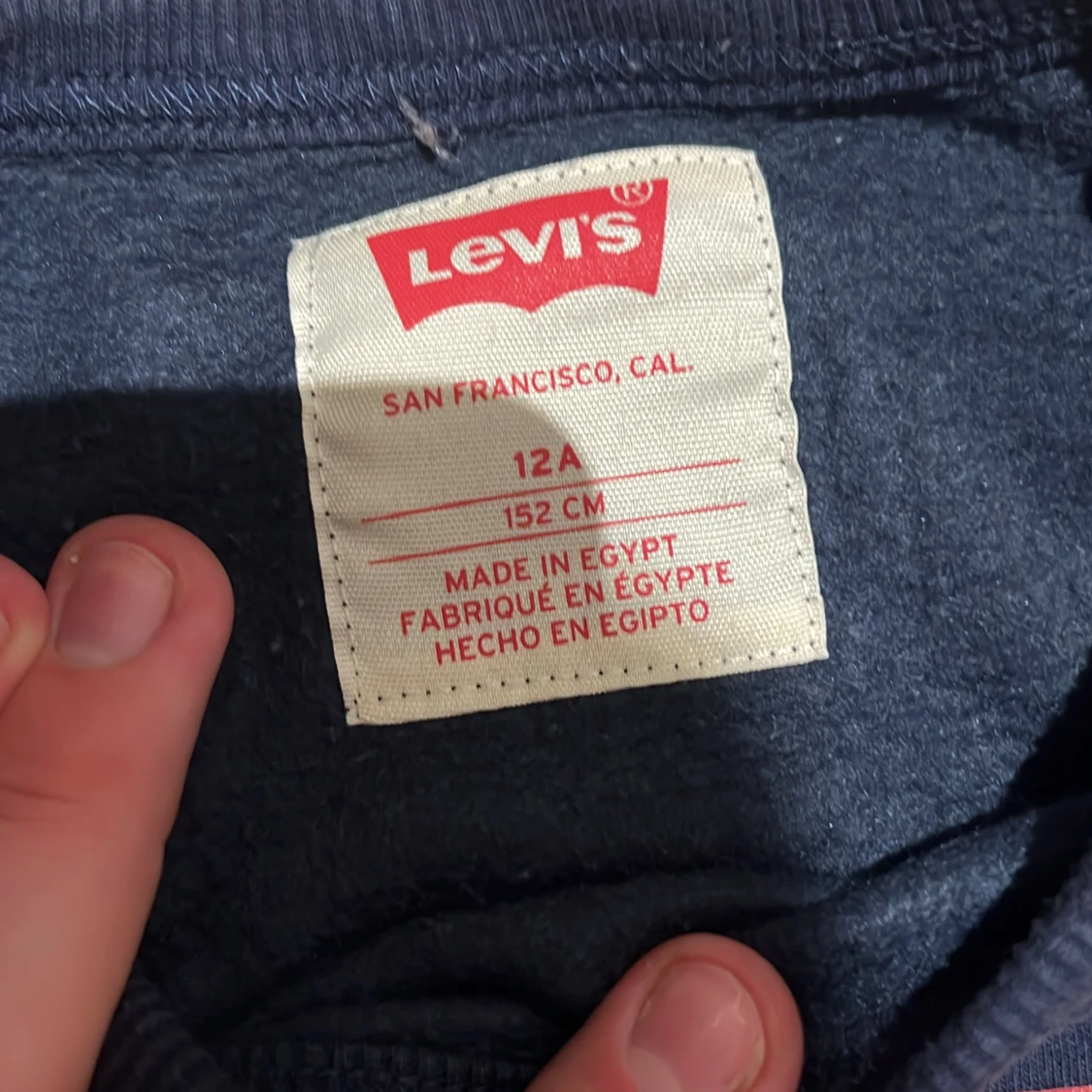 Mörkblå Levi's sweatshirt med logga - 1