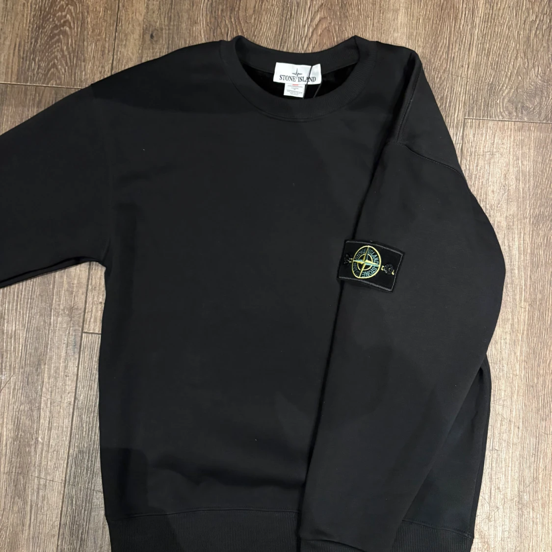 Svart Stone Island Sweatshirt