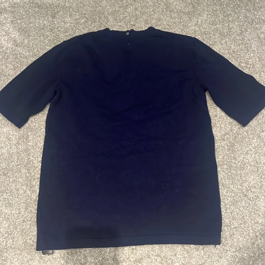 Mörkblå stickad topp från Zara - 1