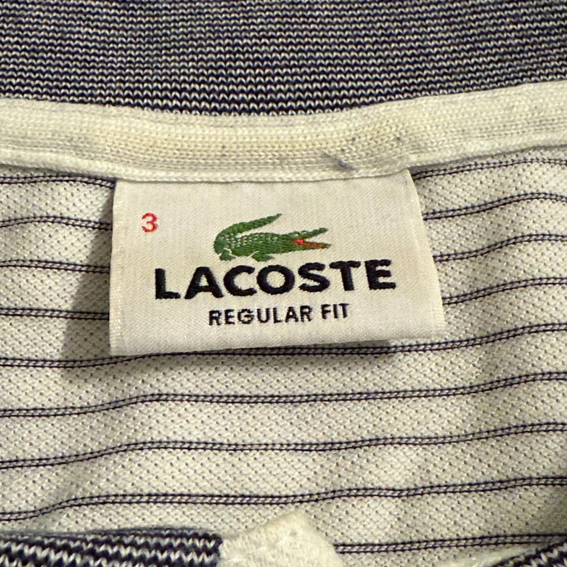 Randig pikétröja från Lacoste - 2