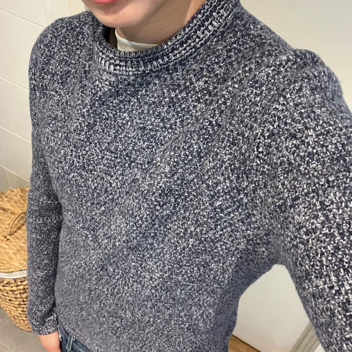 Blåmelerad stickad tröja Filippa K - 3