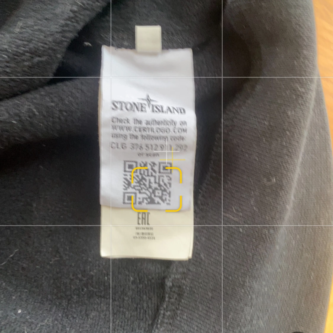 Svart Stone Island sweatshirt med ficka - 2
