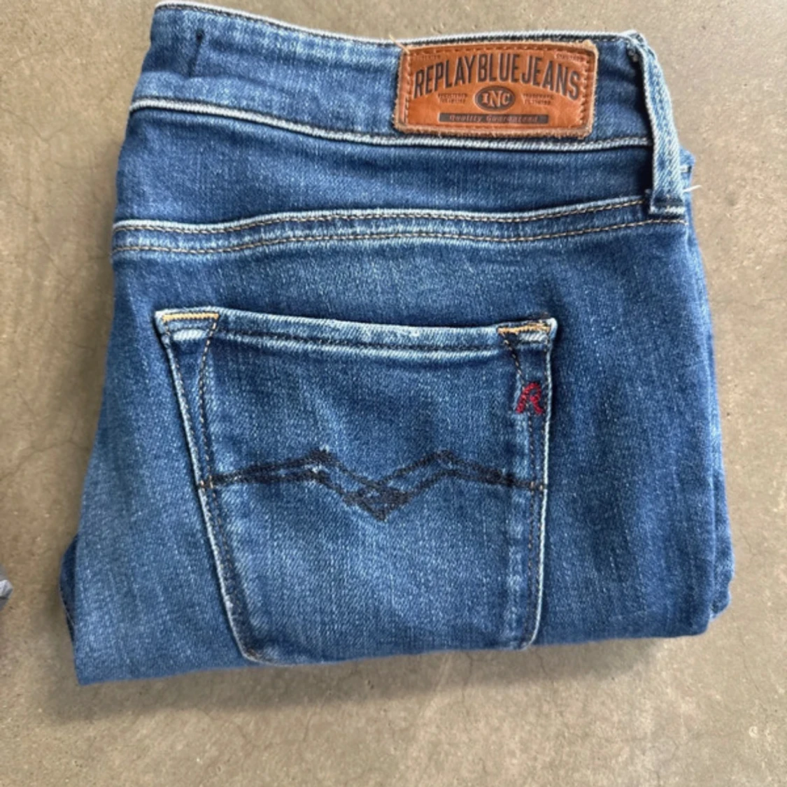 Blå Replay jeans skinny fit