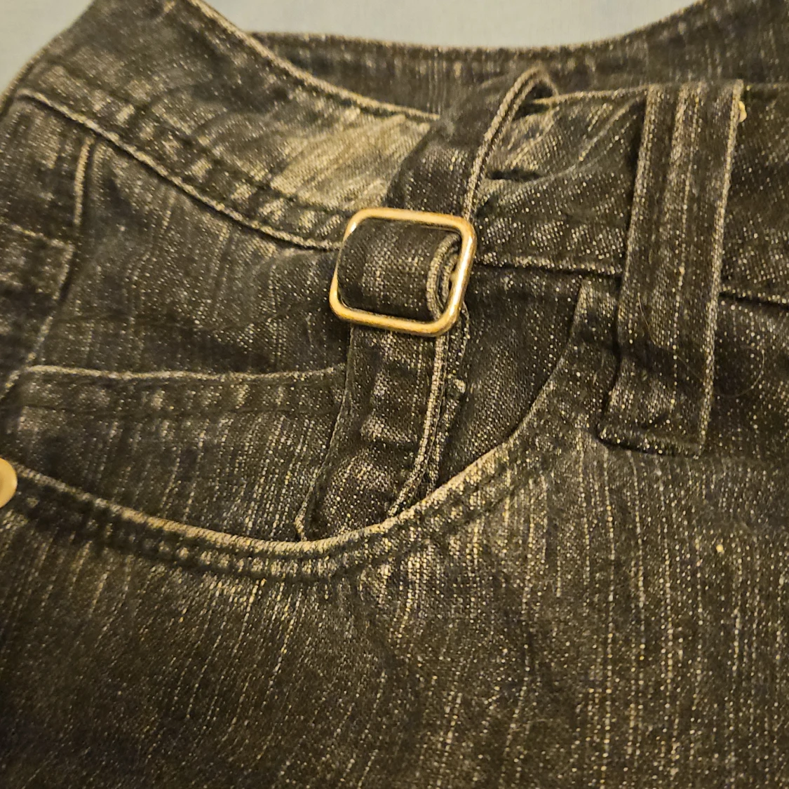 Svarta jeansshorts från NYNY, strl 38 - 3