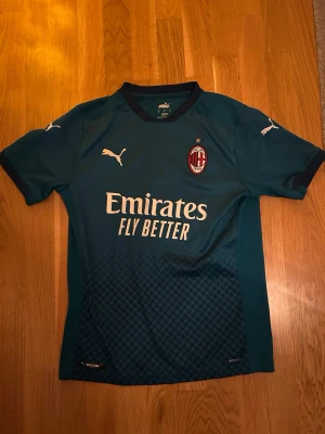 AC Milan tredjetröja 2020-21 - Säljer min AC Milan tredje tröja från säsongen 2020/2021. Kortärmad och utan namn eller nummer på ryggen. Använd sällan men tröjan funkar till allt så som träning och vardag