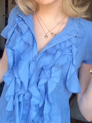 Blå saint tropez blus  - Blå saint tropez blus storlek S 