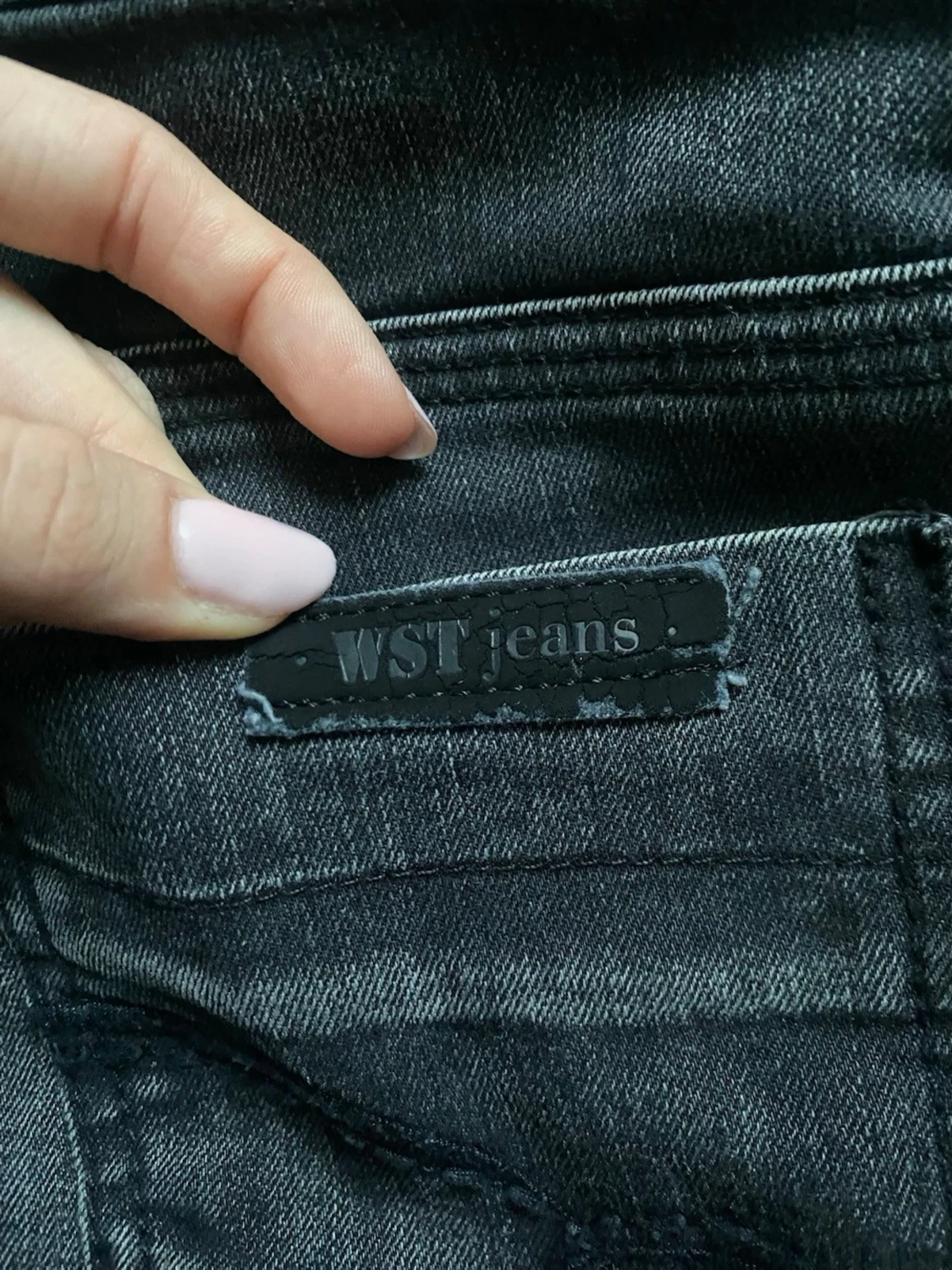 Svarta bootcut jeans från WST Jeans - 3