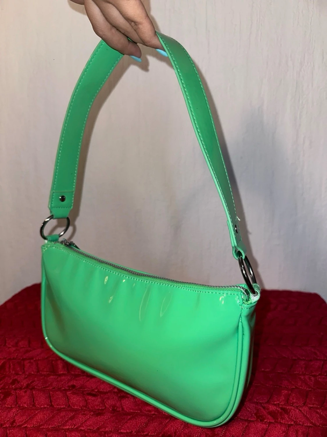 Grön axelväska från H&M - 2