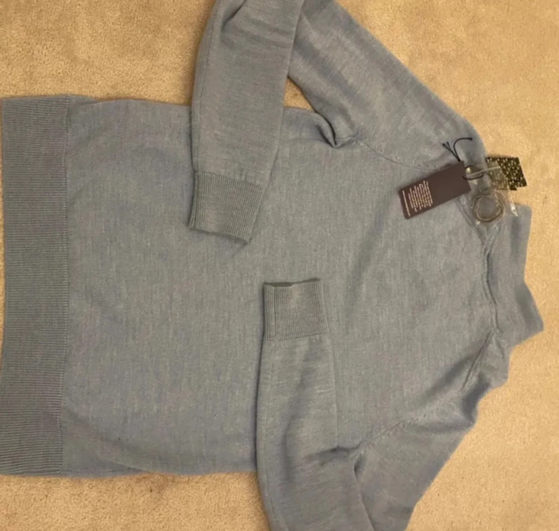 Ljusblå half zip tröja Morris - 3