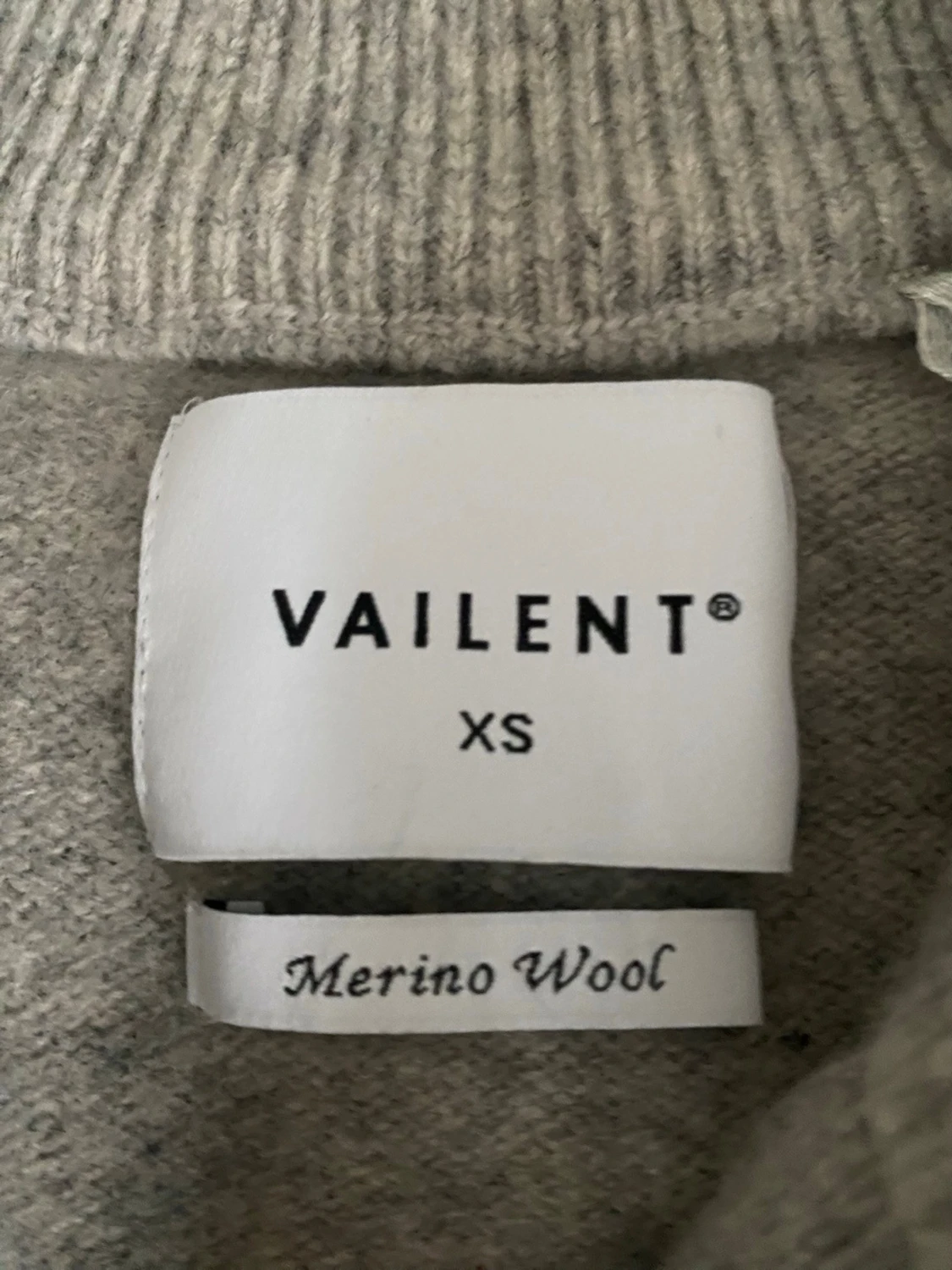 Grå halvzip stickad tröja Vaillent - 4