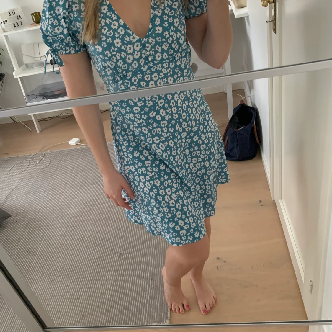 Blommig klänning  - 91