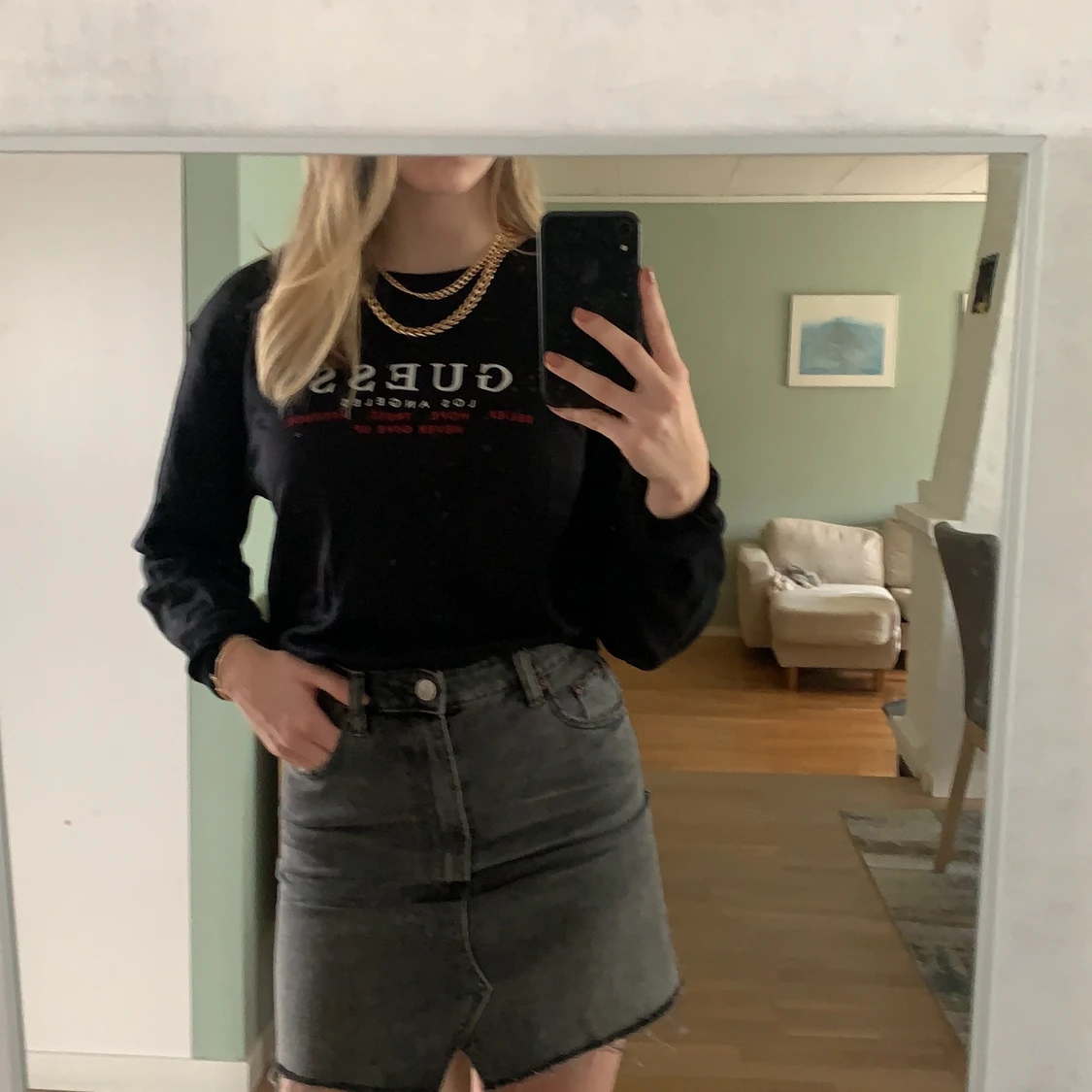 Svart Sweatshirt från GUESS - 90
