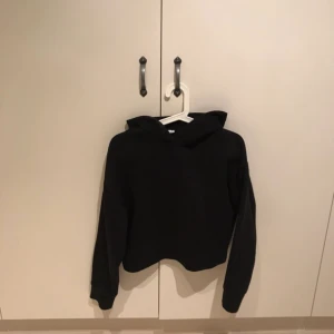 Svart hoodie från Zara  - Säljer min svarta hoodie från zara i st S som är slutsåld. Den är inte använd mycket och är i väldigt bra skick 🤗 säljer för 100kr eller högsta bud, köparen står för frakten 🤎 