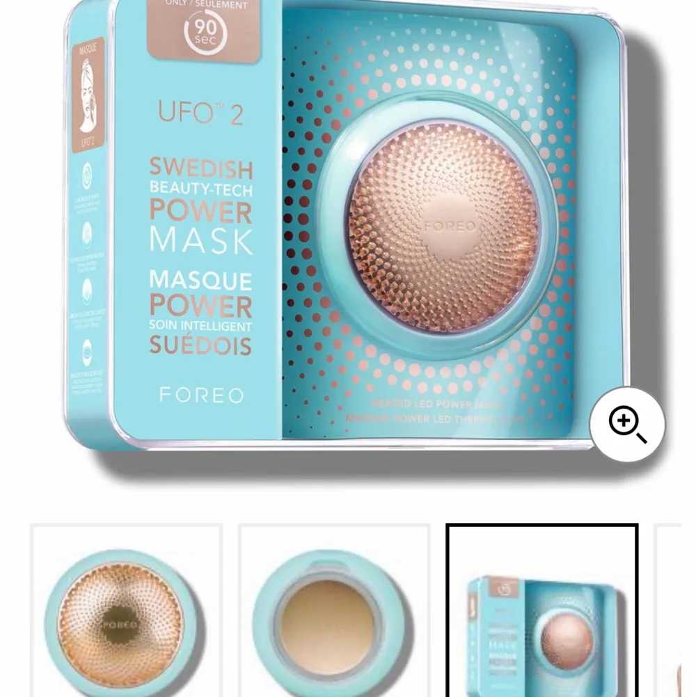 En hekto använd Foreo UFO 2. Power mask och kan kombineras med ansiktsvård. Helt oanvänd och oöppnad. Ord pris 3 195kr mitt pris är 2400kr💞 perfekt som julklapp . Övrigt.